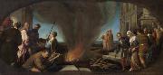 Follower of Jacopo da Ponte Thamar wird zum Scheiterhaufen gefuhrt Sweden oil painting artist